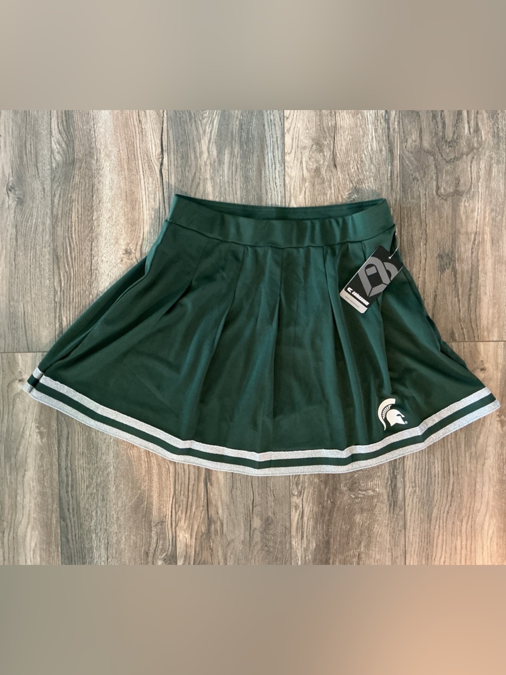 New Colosseum Dark Green Michigan State Skirt with White Stripe NWT
